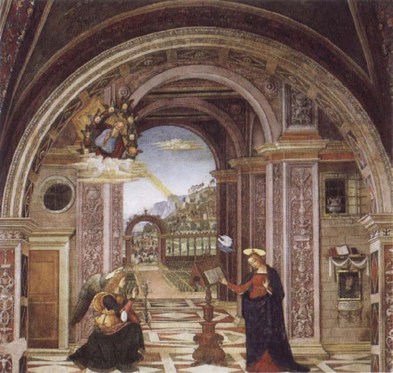 Bernardino Pinturicchio Annuciation France oil painting art